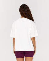 BOXY TEE - OFF WHITE MSCR COLLEGIATE
