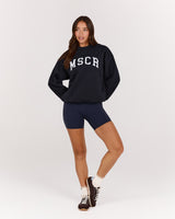 CLASSIC CREW JUMPER - MIDNIGHT NAVY MSCR COLLEGIATE