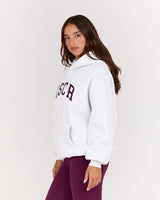 OVERSIZED HOODIE - SNOW GREY BEET MSCR COLLEGIATE