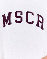 OVERSIZED HOODIE - SNOW GREY BEET MSCR COLLEGIATE
