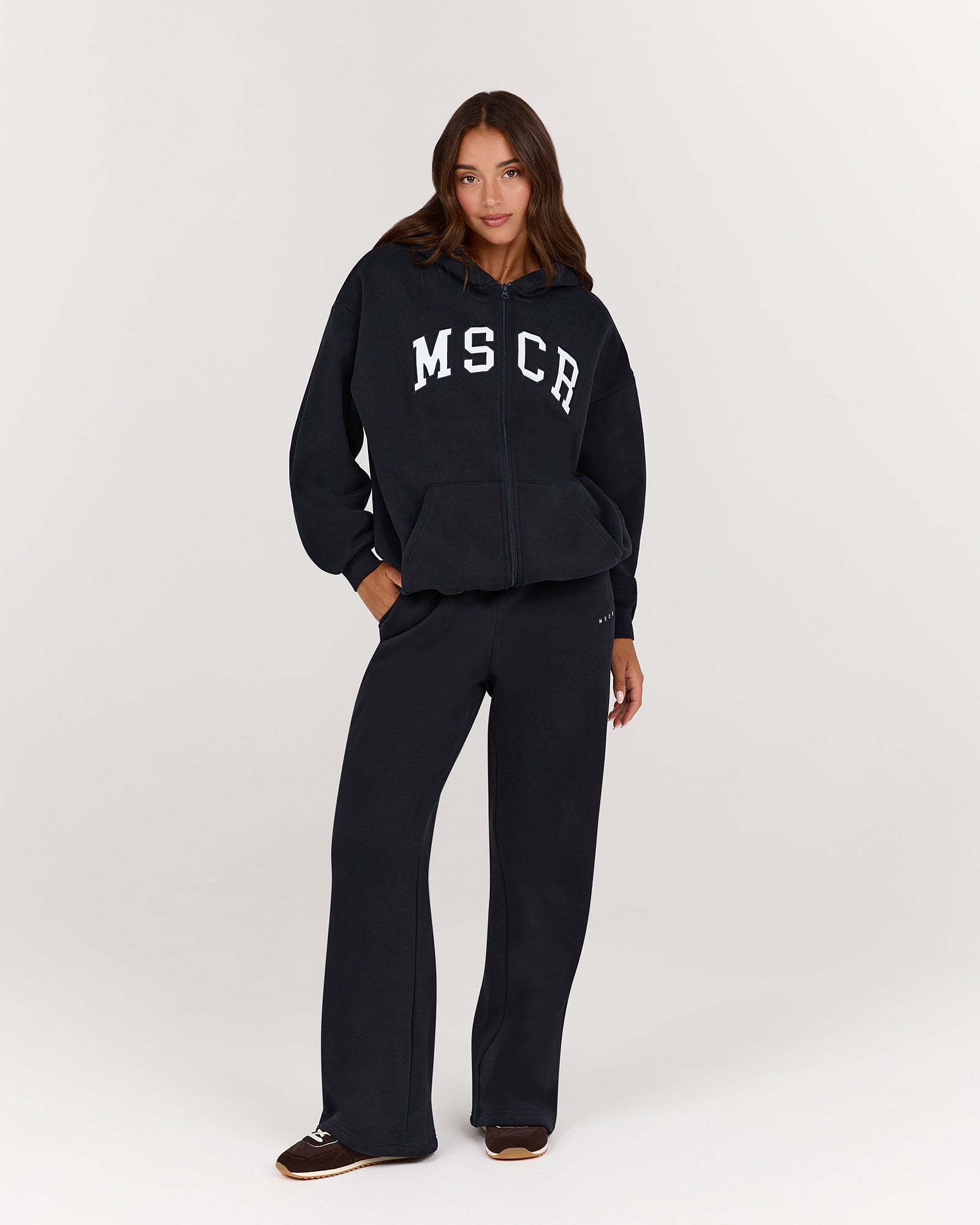 OVERSIZED ZIP UP HOODIE - MIDNIGHT NAVY MSCR COLLEGIATE – MUSCLE