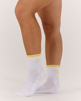 MSCR CONTRAST TUBE SOCKS - LEMON