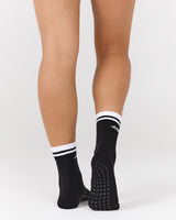 MSCR GRIP SOCKS - BLACK WHITE