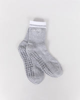 MSCR GRIP SOCKS - GREY MARLE WHITE