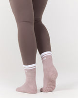 MSCR GRIP SOCKS - LIGHT PEPPERCORN WHITE