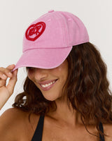 WOMENS MSCR DAD CAP - PINK RED