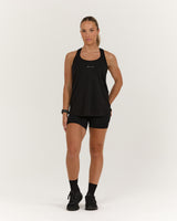 INTERVAL LONGLINE SINGLET - BLACK