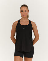 INTERVAL LONGLINE SINGLET - BLACK
