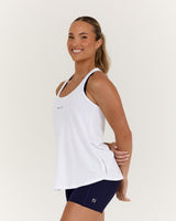 INTERVAL LONGLINE SINGLET - WHITE