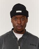 MSCR KNIT BEANIE - BLACK