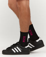 MSCR MENS SOCKS - BLACK PINK