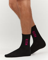 MSCR MENS SOCKS - BLACK PINK