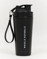 MSCR STAINLESS STEEL PROTEIN SHAKER - BLACK