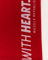 MOVE WITH HEART GYM TOWEL - REP RED