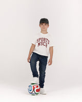 MSCR SPORTS KIDS TEE - PORCELAIN