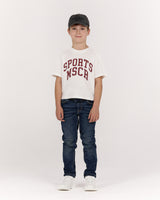 MSCR SPORTS KIDS TEE - PORCELAIN