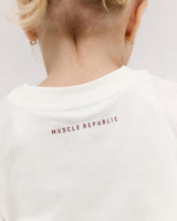 MSCR SPORTS KIDS TEE - PORCELAIN