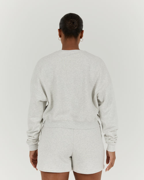 LEISURE CREW JUMPER - ICE GREY