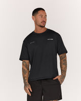 PHOENIX BOXY TEE - BLACK MWH