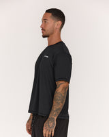 PHOENIX BOXY TEE - BLACK MWH