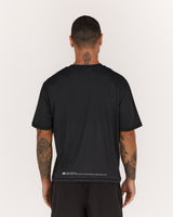 PHOENIX BOXY TEE - BLACK MWH