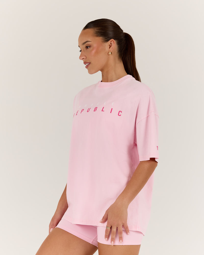 NBCF ESSENTIALS TEE - FADED PINK