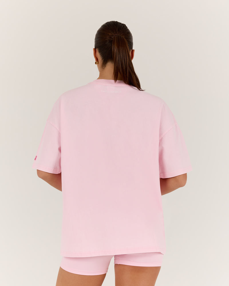 NBCF ESSENTIALS TEE - FADED PINK