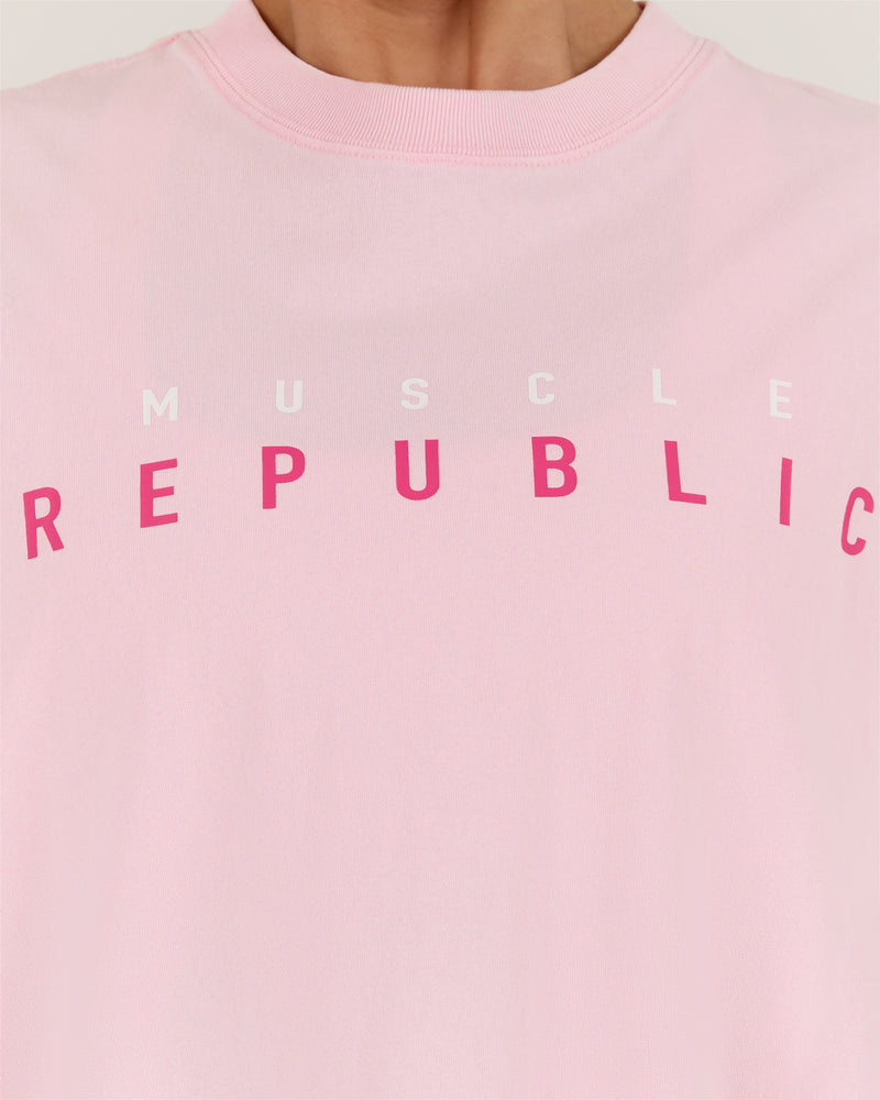 NBCF ESSENTIALS TEE - FADED PINK