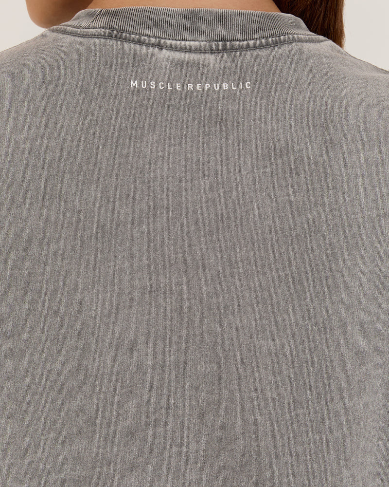 NBCF ESSENTIALS TEE - FADED GREY