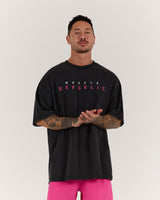 NBCF TIMELESS TEE - FADED BLACK
