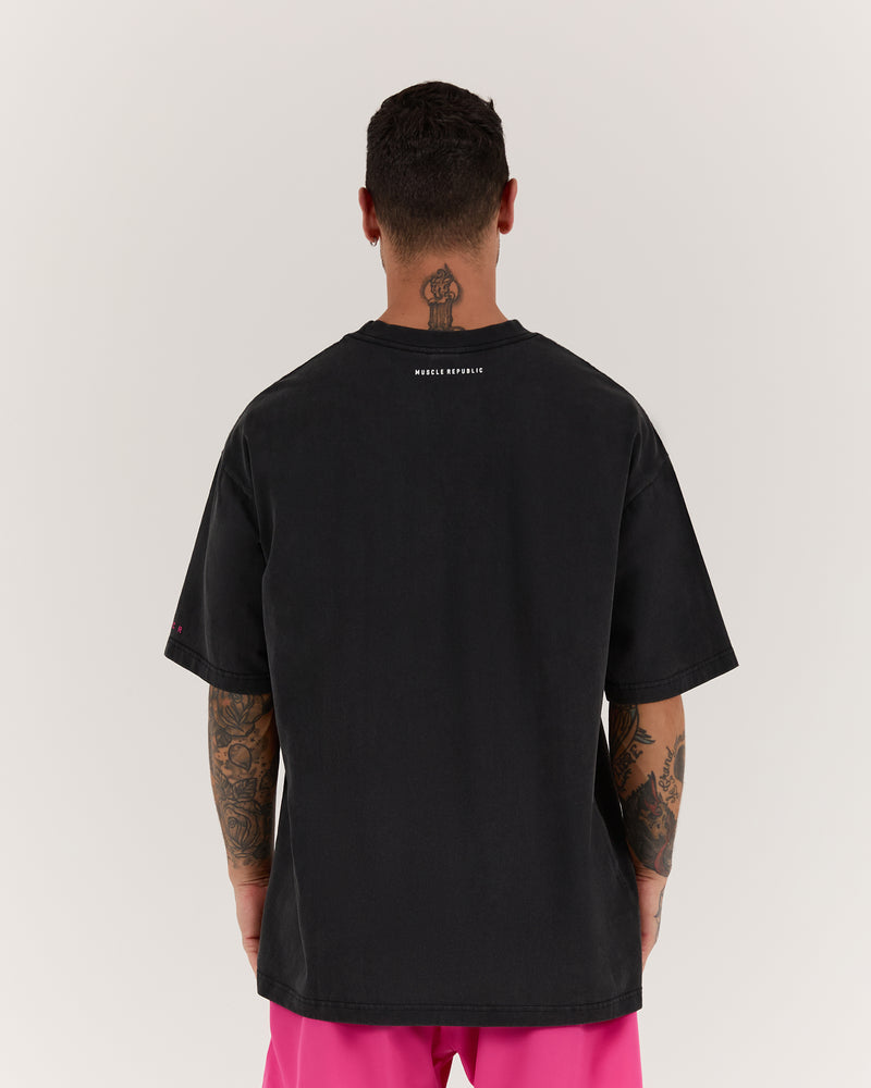 NBCF TIMELESS TEE - FADED BLACK