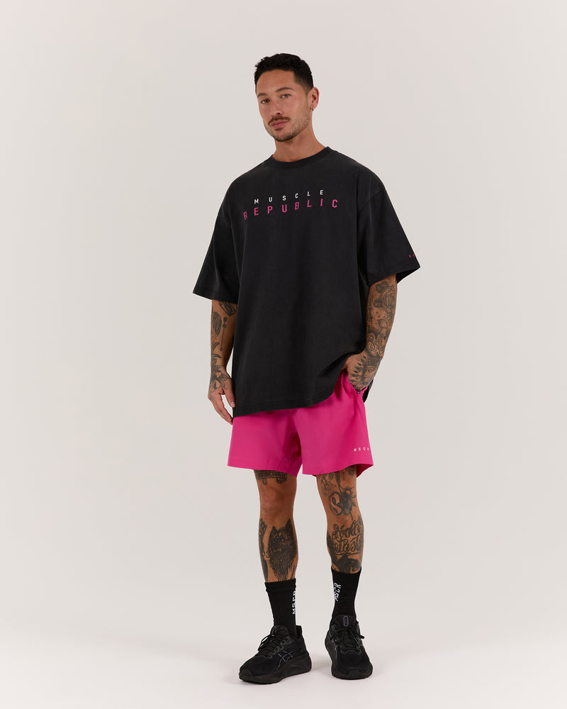 NBCF TIMELESS TEE - FADED BLACK