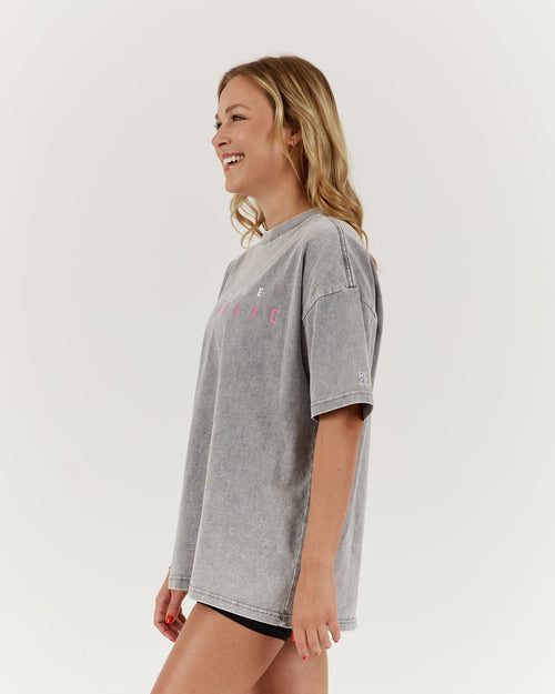 NBCF ESSENTIALS TEE - FADED GREY