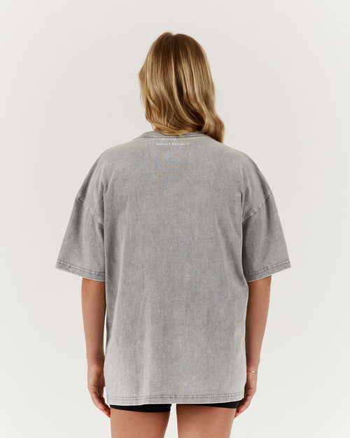 NBCF ESSENTIALS TEE - FADED GREY