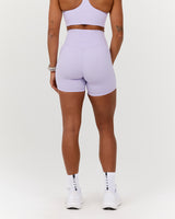 SCULPT POCKET BIKER SHORTS - LILAC HAZE