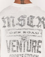 MENS SLUB BOXY TEE - PORCELAIN OUTLIER