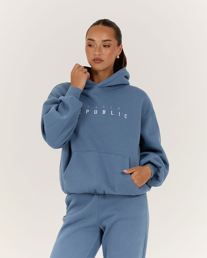 OVERSIZED HOODIE - VINTAGE BLUE