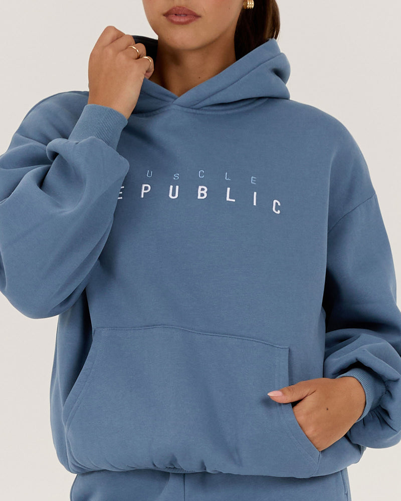 OVERSIZED HOODIE - VINTAGE BLUE