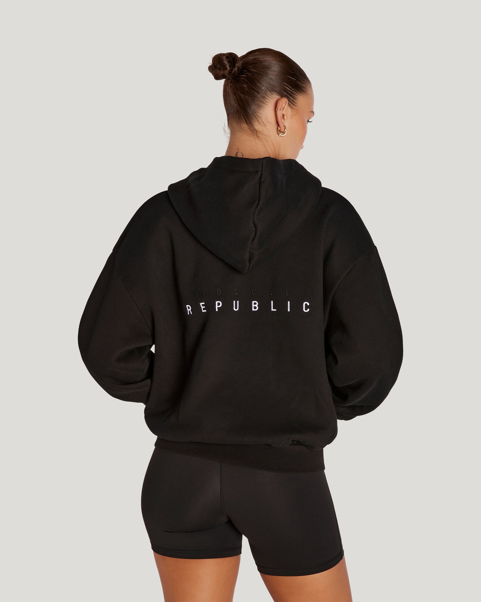 oversized nike zip up hoodie