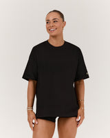 YOU CAN DO HARD THINGS OVERSIZED TEE - BLACK