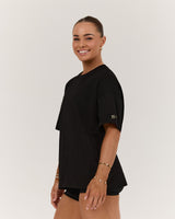 YOU CAN DO HARD THINGS OVERSIZED TEE - BLACK