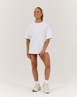 YOU CAN DO HARD THINGS OVERSIZED TEE - WHITE