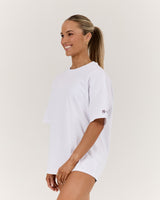 YOU CAN DO HARD THINGS OVERSIZED TEE - WHITE
