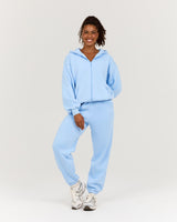OVERSIZED ZIP UP HOODIE - AURA