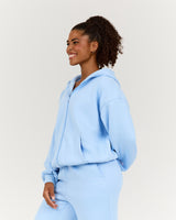 OVERSIZED ZIP UP HOODIE - AURA