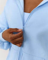 OVERSIZED ZIP UP HOODIE - AURA