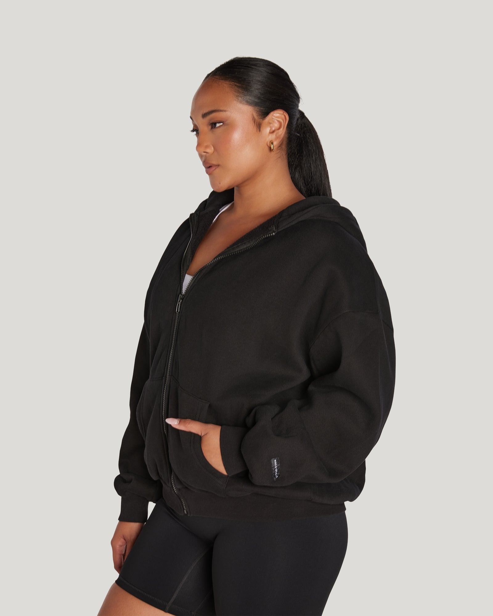 oversized zip up hoodie nike