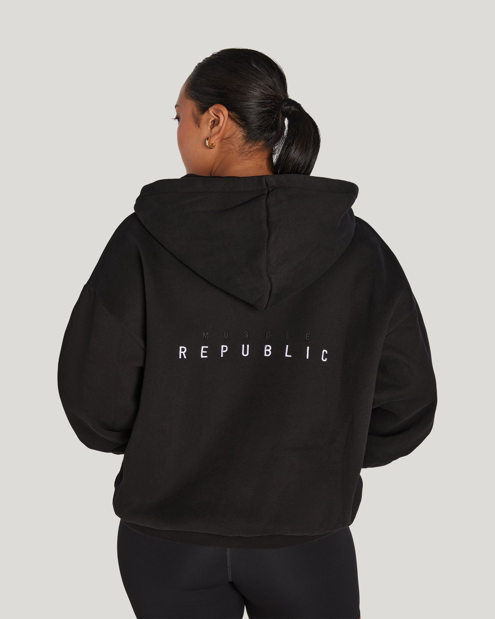 oversized zip up hoodie nike