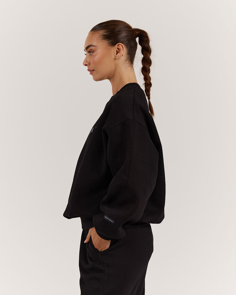 OVERSIZED CREW - BLACK