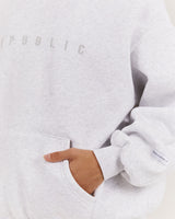 OVERSIZED HOODIE - SNOW GREY